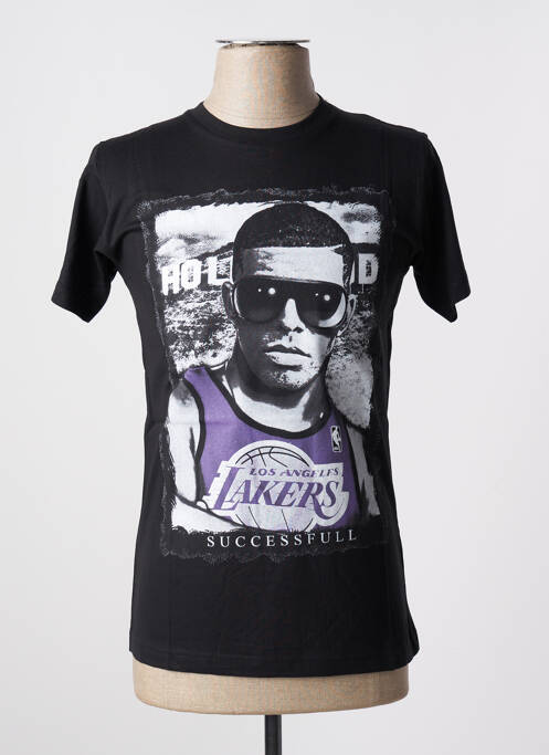 T-shirt noir FAMOUS pour homme