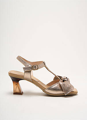 Sandales/nu pieds talon aiguille talon de 4 à 6cm or HISPANITAS femme