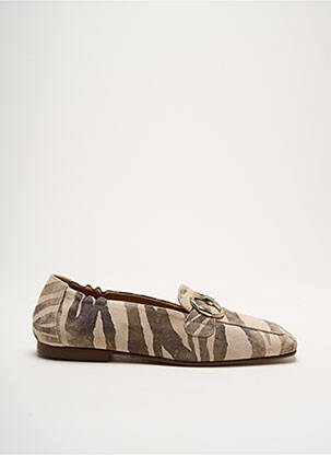Mocassins chiquet talon plat jusqu'à 3cm beige PEDRO MIRALLES femme