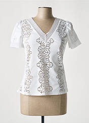 T-shirt blanc MORGAN pour femme seconde vue