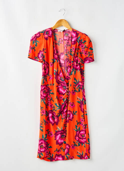 Robe mi-longue orange MORGAN pour femme
