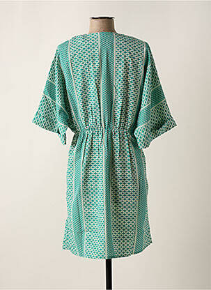 Robe courte manches courtes manches courtes vert VILA femme