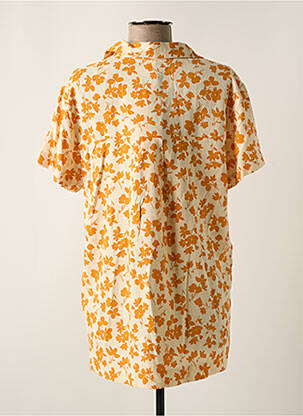Tunique manches courtes tissage crêpe orange TIFFOSI femme