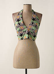 Top col v sans manche noir MOLLY BRACKEN femme