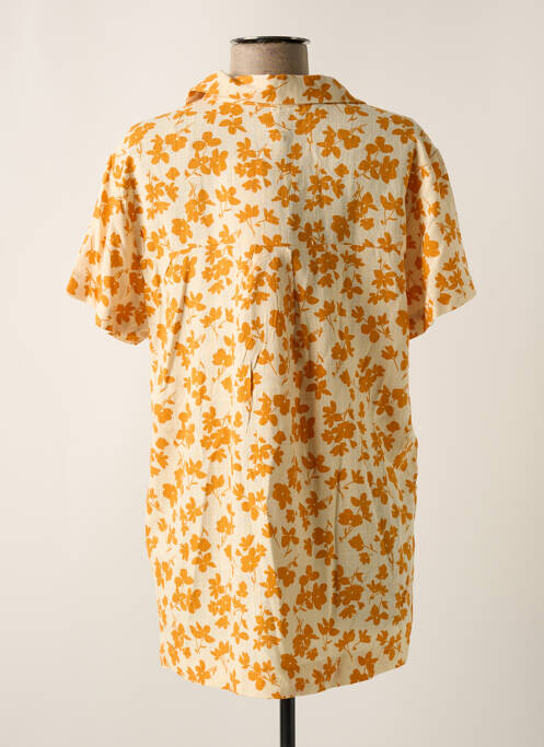 Tunique manches courtes tissage crêpe orange TIFFOSI femme
