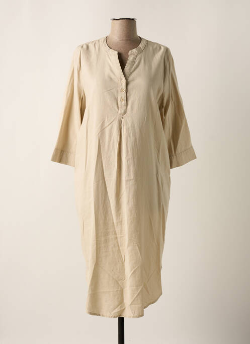 Robe mi-longue beige B.YOUNG pour femme