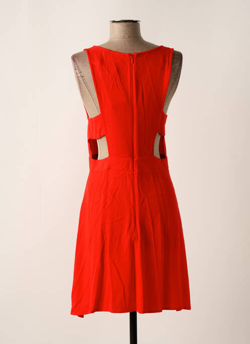 Robe mi-longue orange VILA pour femme