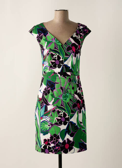 Robe mi-longue vert MORGAN pour femme