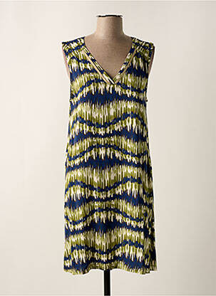 Robe mi-longue coupe fluide sans manche vert LOLA ESPELETA femme