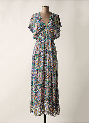 Tunique/robe Molly Bracken Bleu Marine à Rayures Et Bretelles - Taille 38 (ou 40) - Occasion Très Bon état