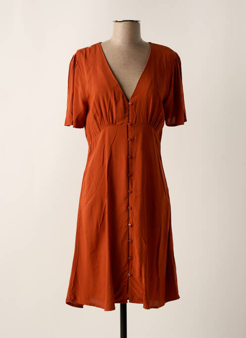 Robe mi-longue orange B.YOUNG pour femme