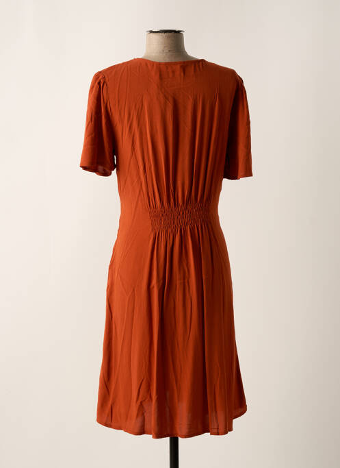 Robe mi-longue orange B.YOUNG pour femme