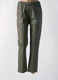 Pantalon droit taille haute taille haute vert B.YOUNG femme