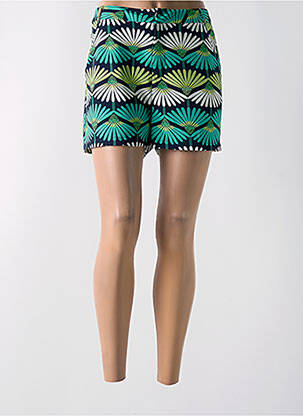 Short taille à pinces taille haute vert MOLLY BRACKEN femme