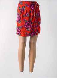 Jupe courte taille haute rouge MORGAN femme