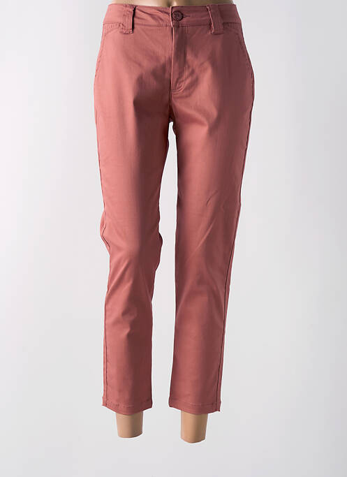 Pantalon 7/8 stretch taille normale rose fonce SALSA femme