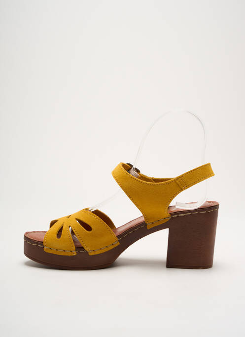 Sandales/Nu pieds jaune ELUE PAR NOUS pour femme