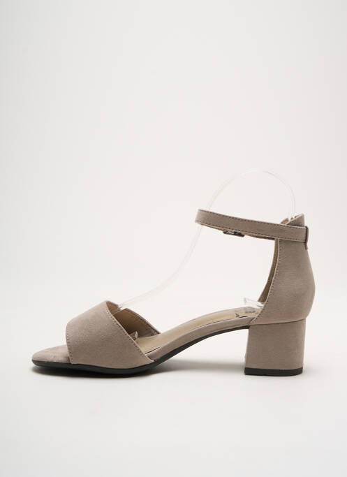 Sandales/Nu pieds gris JANA femme
