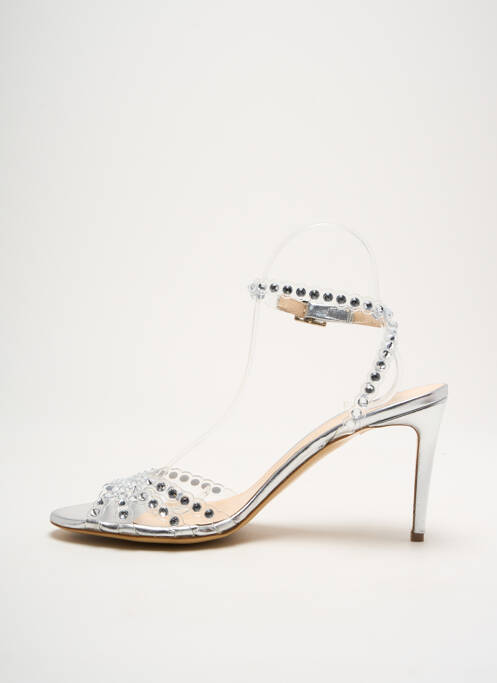 Sandales/Nu pieds argent DE GRENELLE pour femme