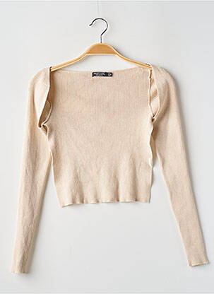 Gilet manches longues coupe cintrée beige NASTY GAL femme