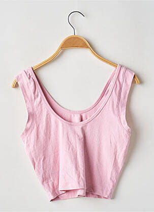Débardeur sérigraphie sans manche rose GYMSHARK femme
