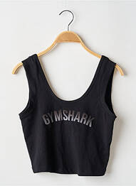 Débardeur sérigraphie sans manche noir GYMSHARK femme
