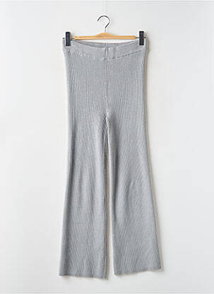 Pantalon flare taille élastique taille haute gris ZARA femme