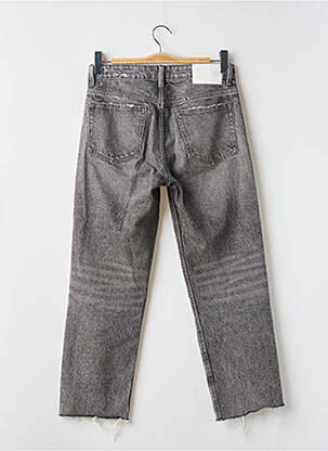 Jeans coupe droite taille haute taille haute gris ZARA femme