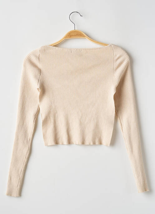 Gilet manches longues coupe cintrée beige NASTY GAL femme