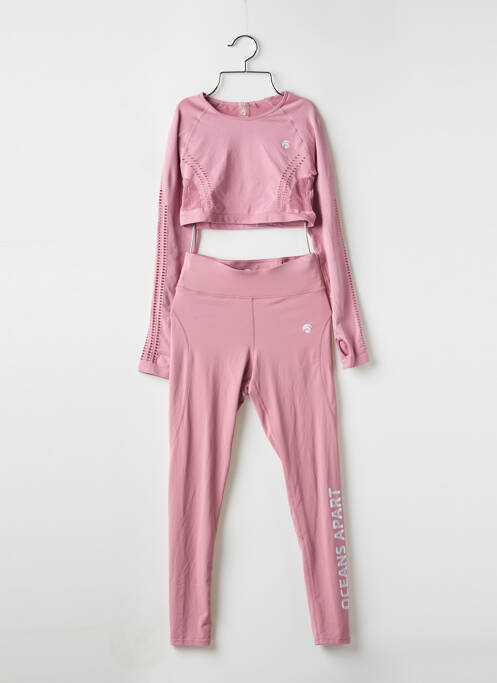 Ensemble pantalon manches longues rose OCEANS APART femme