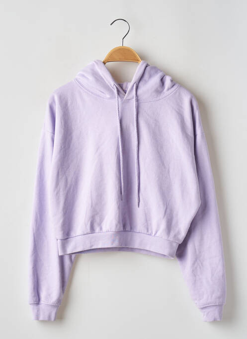 Sweat-shirt à capuche violet SANS MARQUE pour femme