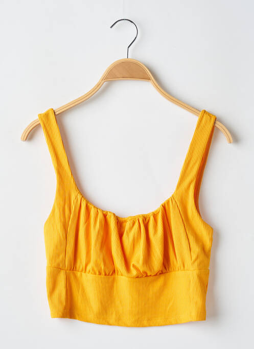 Top orange BERSHKA pour femme