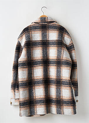 Manteau long manches longues sans capuche beige SUPERDRY homme