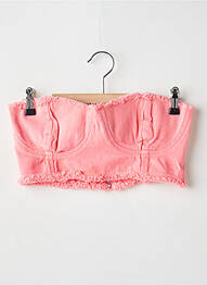 Top coupe cintrée sans manche rose PRETTY LITTLE THING femme