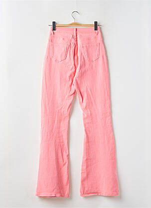 Jean coupe flare taille haute taille haute rose PRETTY LITTLE THING femme
