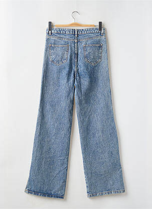 Jeans coupe large  taille haute bleu BOOHOO femme