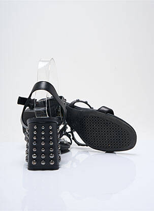 Sandales/nu pieds matière lisse talon de 7 à 9cm noir GEOX femme
