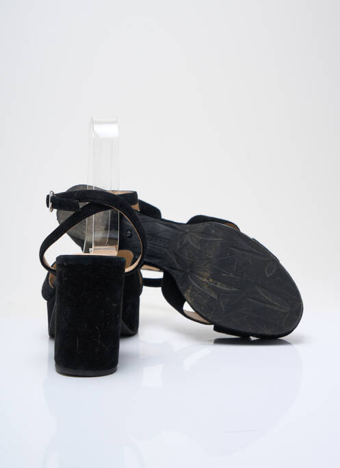 Sandales/Nu pieds noir WHAT FOR pour femme