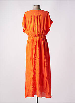 Robe longue manches courtes manches courtes orange IN WEAR femme
