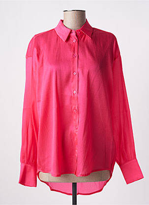 Chemisier coupe fluide manches longues rose KAFFE femme