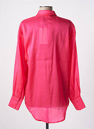 Chemisier coupe fluide manches longues rose KAFFE femme