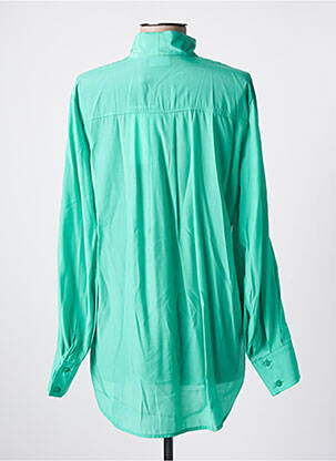 Chemisier coupe fluide manches longues vert KAFFE femme