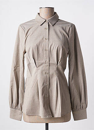Chemisier coupe cintrée manches longues gris KAFFE femme