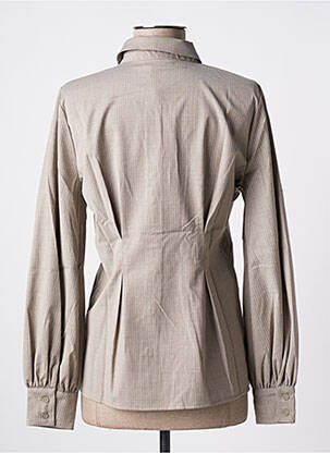 Chemisier coupe cintrée manches longues gris KAFFE femme