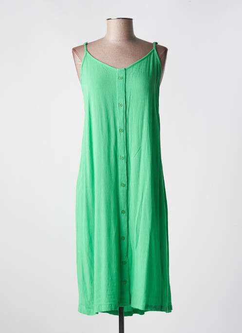 Robe mi-longue vert KAFFE pour femme