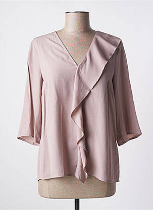 Blouse manches 3/4 manches 3/4 marron IN WEAR femme
