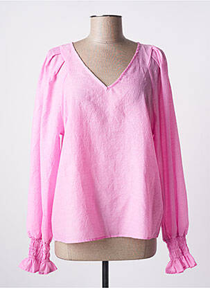 Blouse manches longues manches longues rose KAFFE femme
