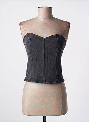 Top stretch sans manche noir KAFFE femme