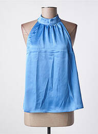 Top coupe fluide sans manche bleu KAFFE femme