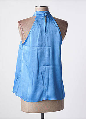 Top coupe fluide sans manche bleu KAFFE femme